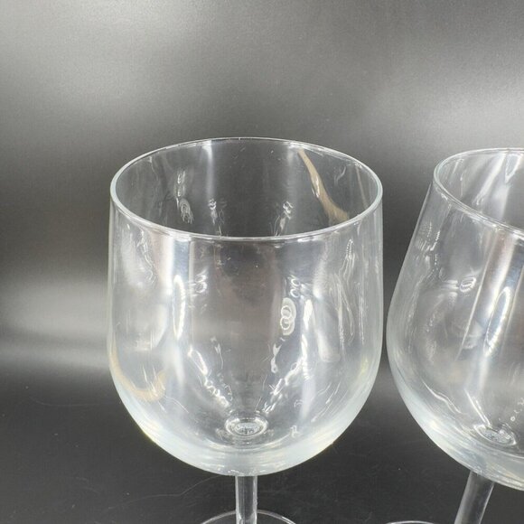Bormioli Rocco Water Wine Glass Goblet Drinking Cups Clear Marked Bottom Set 2 - Picture 7 of 12